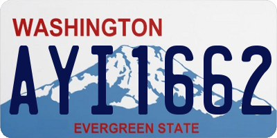 WA license plate AYI1662