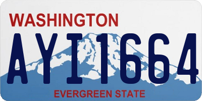 WA license plate AYI1664