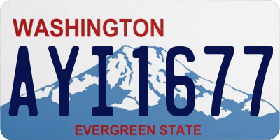 WA license plate AYI1677
