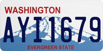 WA license plate AYI1679