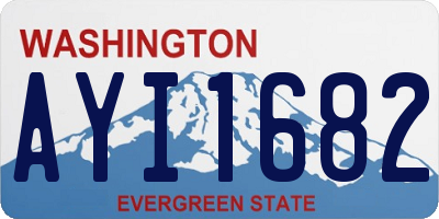 WA license plate AYI1682