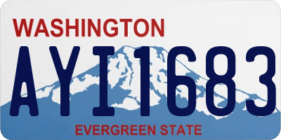 WA license plate AYI1683