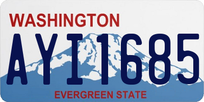 WA license plate AYI1685