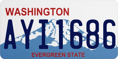 WA license plate AYI1686