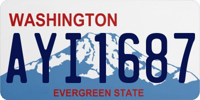 WA license plate AYI1687