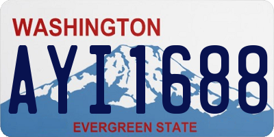 WA license plate AYI1688