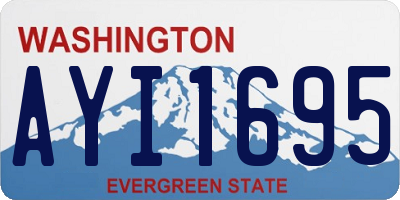 WA license plate AYI1695