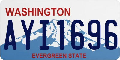 WA license plate AYI1696