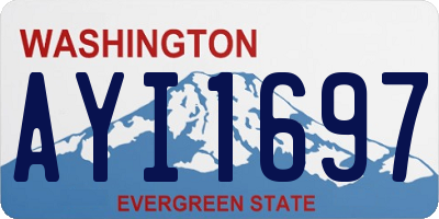 WA license plate AYI1697