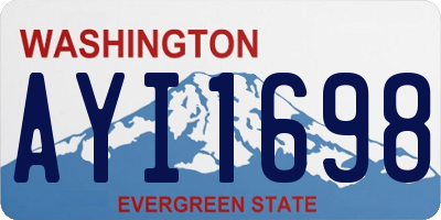 WA license plate AYI1698