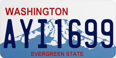 WA license plate AYI1699