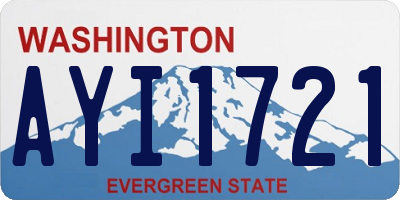 WA license plate AYI1721