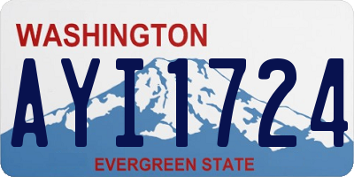 WA license plate AYI1724