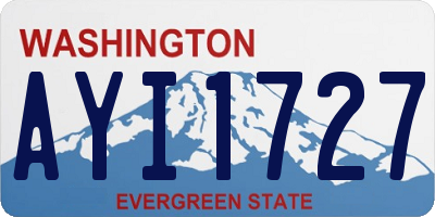 WA license plate AYI1727