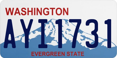 WA license plate AYI1731