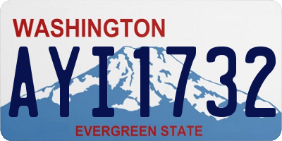 WA license plate AYI1732