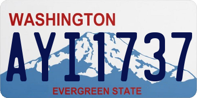 WA license plate AYI1737