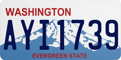 WA license plate AYI1739