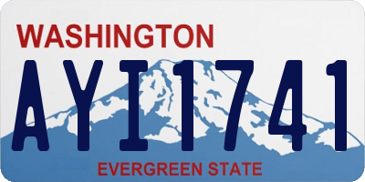 WA license plate AYI1741