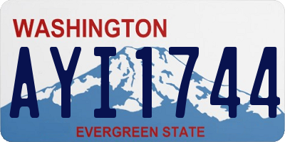 WA license plate AYI1744