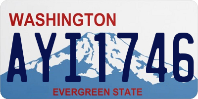 WA license plate AYI1746