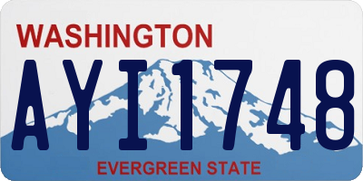WA license plate AYI1748
