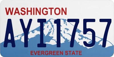 WA license plate AYI1757