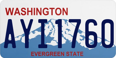 WA license plate AYI1760