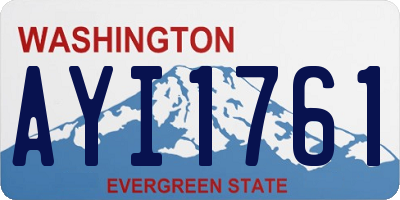 WA license plate AYI1761