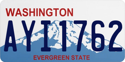 WA license plate AYI1762