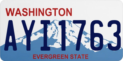 WA license plate AYI1763