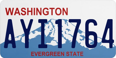 WA license plate AYI1764