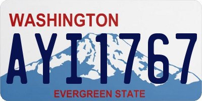WA license plate AYI1767