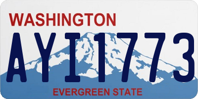 WA license plate AYI1773