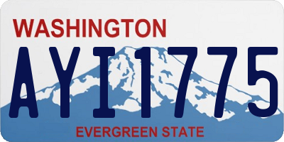 WA license plate AYI1775