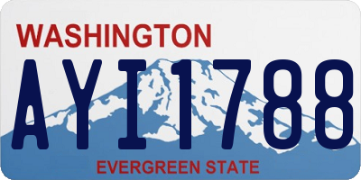 WA license plate AYI1788