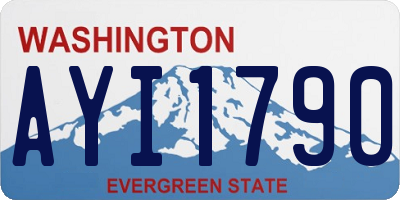 WA license plate AYI1790