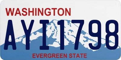 WA license plate AYI1798