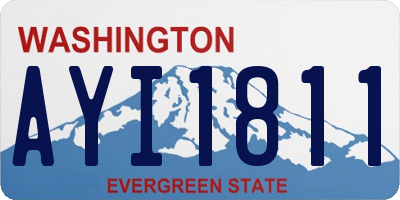 WA license plate AYI1811