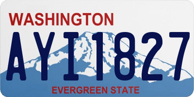 WA license plate AYI1827