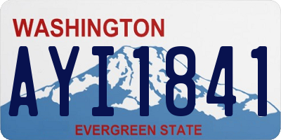 WA license plate AYI1841