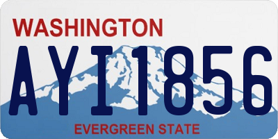 WA license plate AYI1856