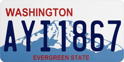 WA license plate AYI1867