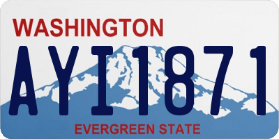 WA license plate AYI1871