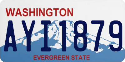 WA license plate AYI1879