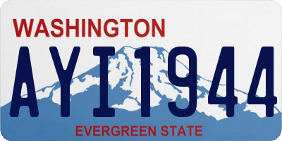 WA license plate AYI1944