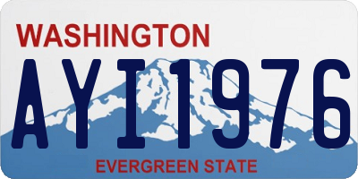 WA license plate AYI1976