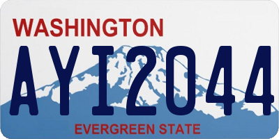 WA license plate AYI2044