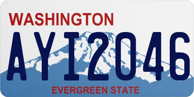 WA license plate AYI2046