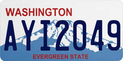 WA license plate AYI2049